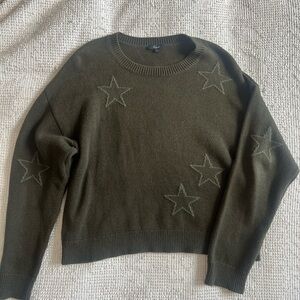 Rails Green Star Sweater Top
